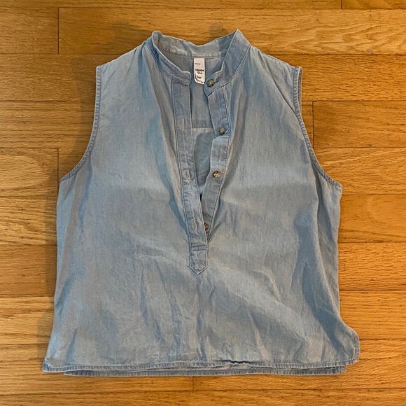 American Apparel Tops - American Apparel Light Blue Sleeveless Blouse